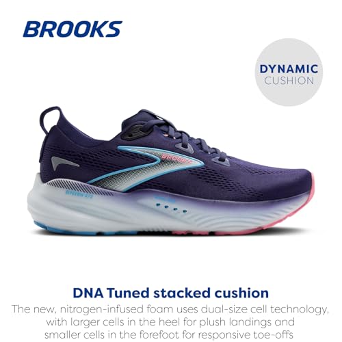 Brooks Women’s Glycerin GTS 22 Supportive Running Shoe - Blue Ribbon/Peacoat/Dianthus - 7 Medium