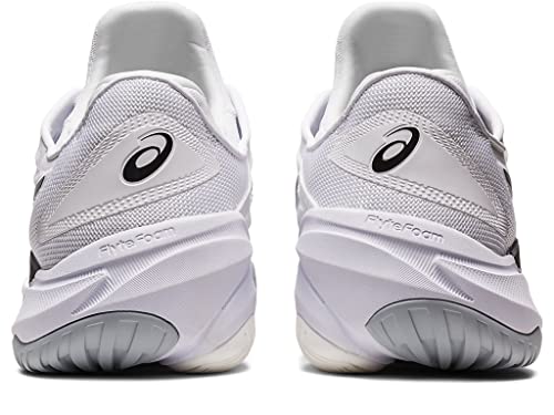 ASICS Men's Court FlyteFoam 3 Tennis Shoes, 14, White/Black