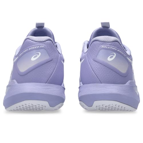 ASICS Women's Solution Speed FlyteFoam 4 Clay Tennis Shoes, 8, Bluebell/White