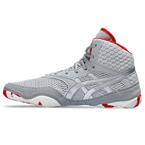 ASICS Women's MATBLAZER Wrestling Shoes, 10, Piedmont Grey/Classic RED