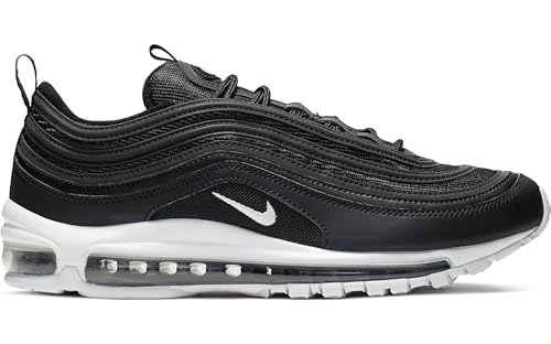 Nike Men's Air Max 97 Trail Running Shoes, Black/White, 8.5