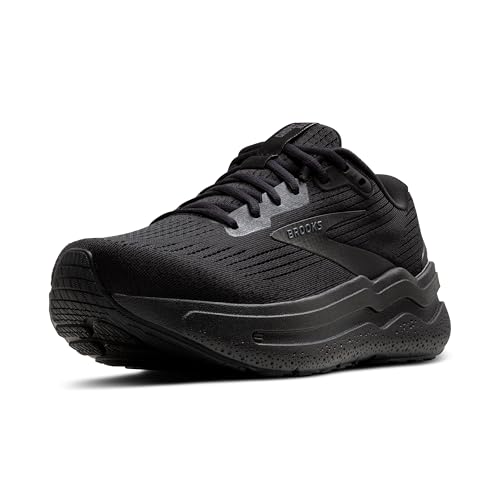 Brooks Men’s Ghost Max 2 Neutral Running & Walking Shoe - Black/Black/Ebony - 10 Medium