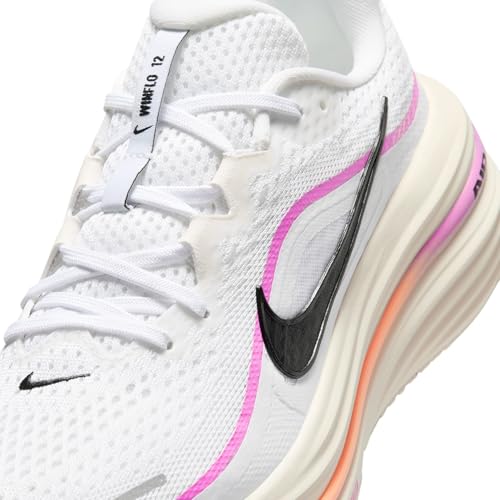 Nike Women's Air Winflo 12, White/Black-Light Magenta-Chalk, 8