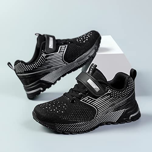 UBFEN Kids Sneakers Boys Girls Lightweight Breathable Athletic Tennis Shoes
