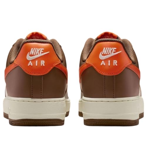 Nike Air Force 1 '07 Men's Shoes (Mosswood Brown/Coconut Milk/Campfire Orange) Size 8