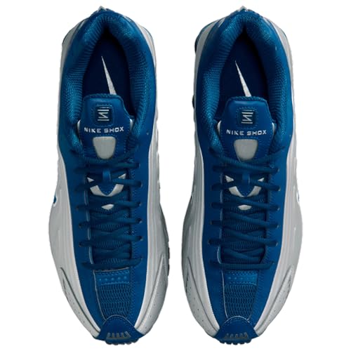 Nike Shox R4 Brasil - Men's (Metallic Silver/Court Blue/White) Size 10