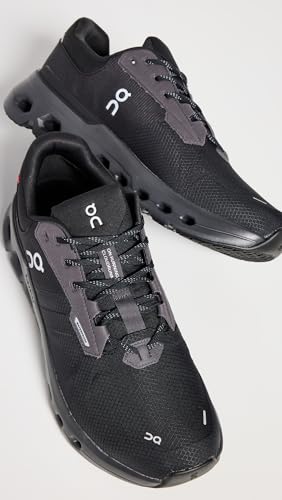 On Men's Cloudrunner 2 Waterproof Sneakers, Magnet | Black, 8 Medium US