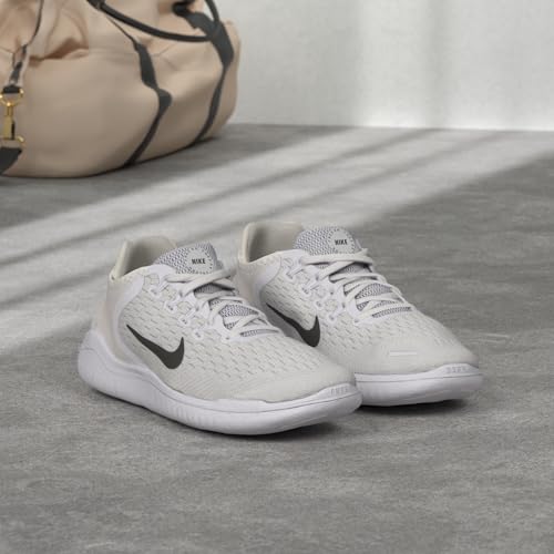 Nike Womens WMNS Free RN 2018 942837 100 - Size 9W White/Black