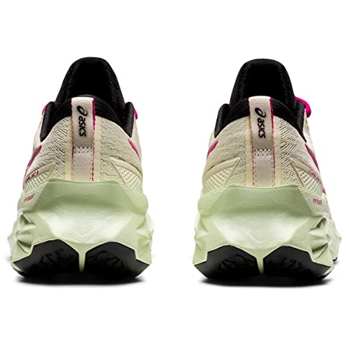 ASICS Women's NOVABLAST 2 Running Shoes, 11, Birch/Pink Rave