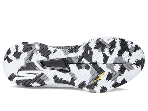 Skechers Women's Pickleball Viper Court Pro 2.0 Sneaker, Black/White, 6.5 Medium