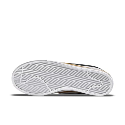 Nike Men's Court Legacy Shoes, White/Black-Desert Ochre, 13