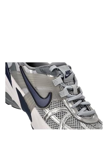 Nike V2K Run Shoes (HJ4497-002, Wolf Grey/Cool Grey/White/Midnight Navy) Size 8