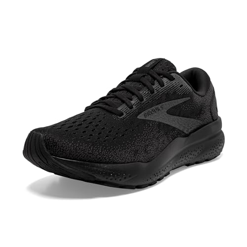 Brooks Women’s Ghost 16 Neutral Running Shoe - Black/Black/Ebony - 10.5 Medium