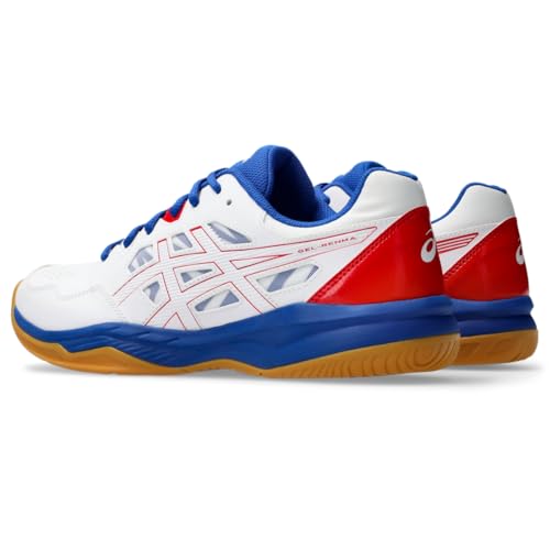 ASICS Men's Gel-RENMA Indoor Court Shoes, 9.5, White/Classic RED