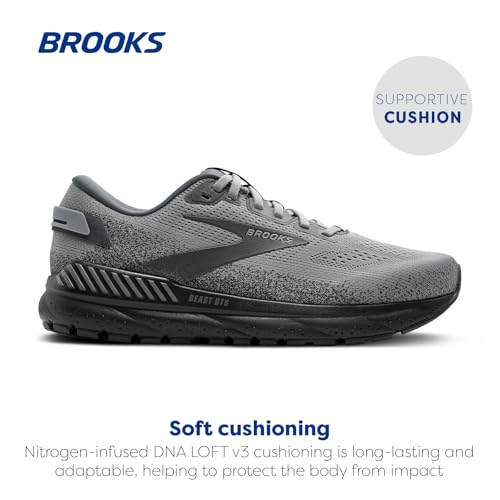 Brooks Men’s Beast GTS 24 Supportive Running & Walking Shoe - Primer Grey/Ebony - 11.5 Medium