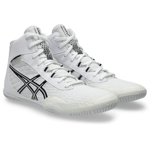 ASICS Men's MATCONTROL 4 Wrestling Shoes, 11.5, White/Black