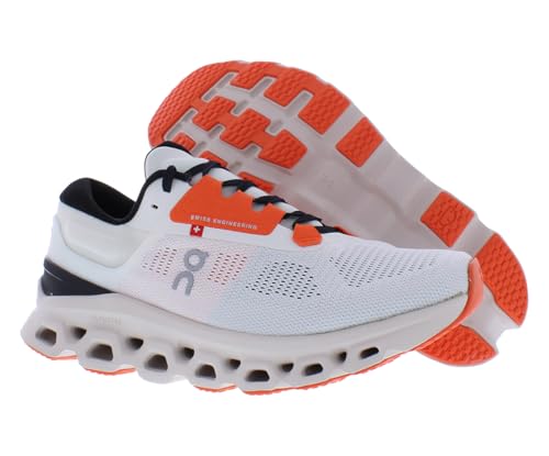 On Cloudstratus 3 Womens Shoes Size 10, Color: Undyed-White/Sand-White/Chalk White