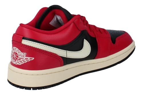 Air Jordan 1 Low Women's Shoes (Mystic Hibiscus/Black/Coconut Milk) Size 8.5