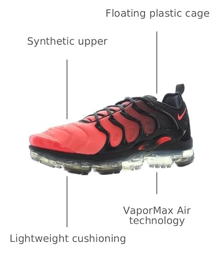 Nike Air Vapormax Plus Mens Shoes Size-12 Black/Bright Crimson