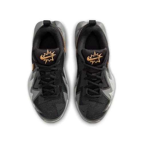 Nike Kid's S.T. Dynamite, Black/Metallic Gold-Wolf Grey-Smoke Grey, 5.5Y