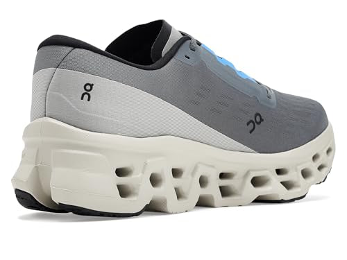 On Men's Cloudmonster 3 Sneaker, Rock/Silver, 12