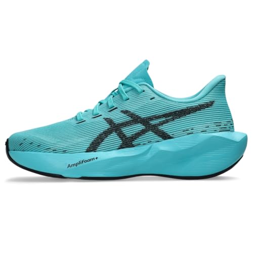 ASICS Kid's NOVABLAST 6 GS Running Shoes, 3.5, ICE Mint/Black