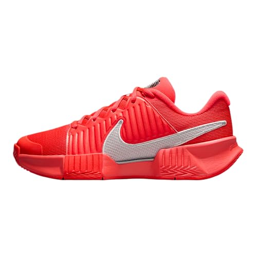 Nike GP Challenge Pro Premium Women's Hard Court Tennis Shoes (Bright Crimson/Metallic Silver) Size 7.5