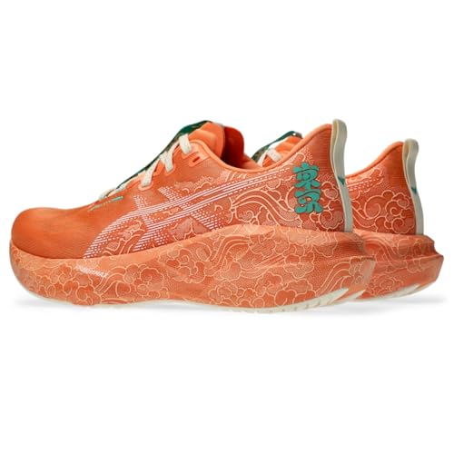 ASICS Unisex NOVABLAST 5 Tokyo Running Shoes, 8.5M / 10W, Sun Peach/White