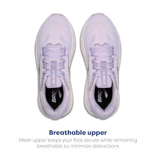 Brooks Women's Defyance Max Neutral Running & Walking Shoe - Lavender/Silver/White - 9 Medium
