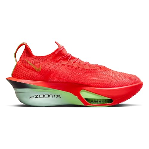 Nike Alphafly 3 Men's Road Racing Shoes (FD8311-600, Bright Crimson/Lime Blast/Mint Foam/Cave Purple) Size 11