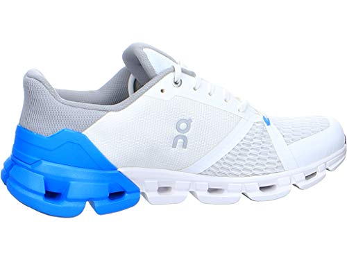ON Men's Cloudflyer 2021 Running Shoes (White/Blue, 13)