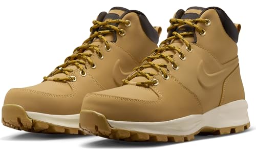 NIKE Men's Manoa Leather Boot, Haystack/Haystack/Velvet Brown, 8.5 D(M) US