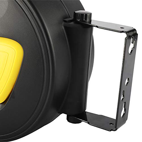 BTSHUB Retractable Air Hose Reel 5/16 in. x 33' ft Hose Wall Mount Tool 180 Degree Rotation