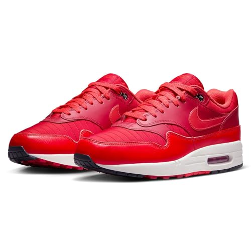 Nike Air Max 1 Men's Shoes (HQ3607-687, Gym Red/University Red/Light Crimson/Sail) Size 9.5