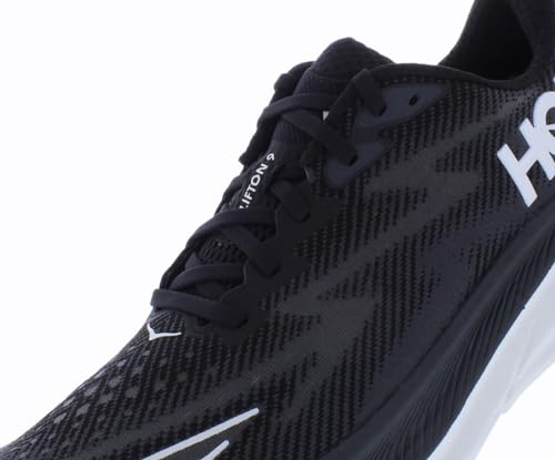 HOKA ONE ONE Clifton 9 Womens Shoes Size 10, Color: Black/White