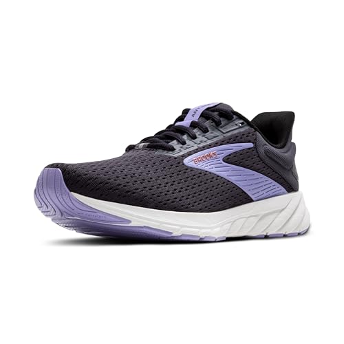 Brooks Women’s Anthem 6 Neutral Running Shoe - Ebony/Lavender/Copper - 6 Medium