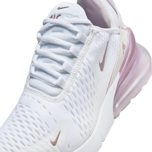 Nike Air Max 270 Women's Shoes (AH6789-120, White/Smokey Mauve/Black) Size 11.5