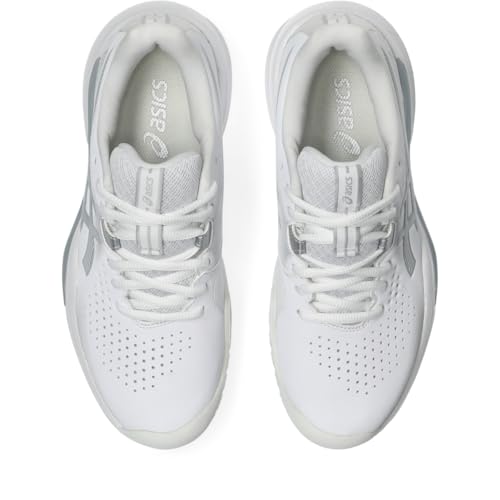 ASICS Women's Gel-Challenger 15 Tennis Shoes, 8, White/Pure Silver