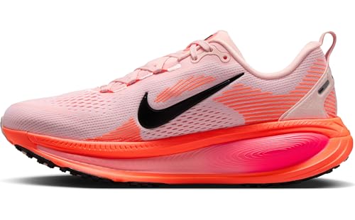 Nike Vomero 18 Women's Road Running Shoes (HM6804-600, Atmosphere/Bright Crimson/Crimson Bliss/Black) Size 8