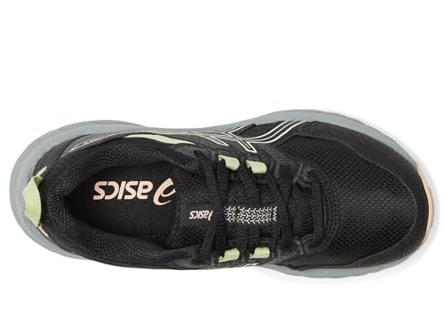 ASICS, Unisex Kids, Gel-Venture 9 Grade School (Little Kid/Big Kid), Black/Whisper Green, 1 Medium, Little Kid