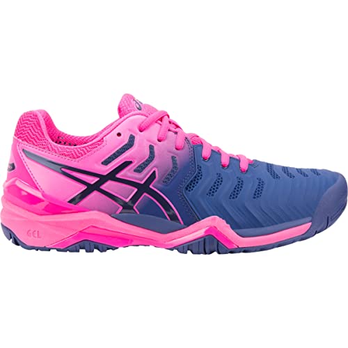 ASICS Women's GEL-Resolution 7 Tennis Shoes, 9, BLUE PRINT/BLUE PRINT