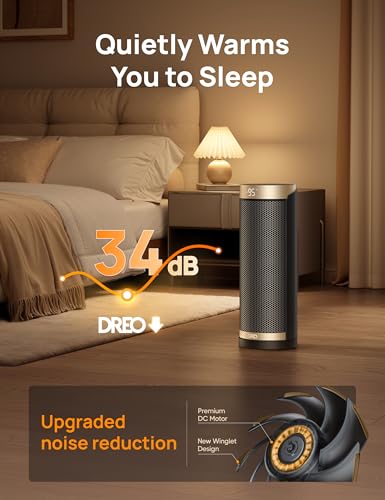 DREO Space Heaters for Indoor Use with Thermostat, 1500W Electric Heaters