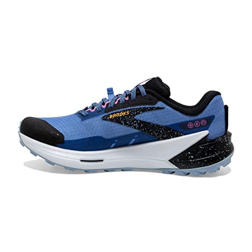 Brooks Women's Catamount 2 Trail Running Shoe - Blue/Black/Yellow - 6.5 Medium