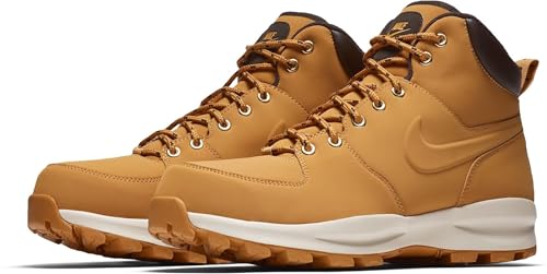 NIKE Men's Manoa Leather Boot, Haystack/Haystack/Velvet Brown, 8.5 D(M) US