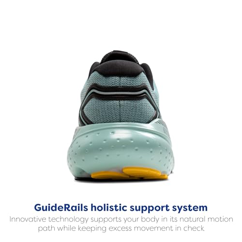 Brooks Men's Glycerin GTS 21 Supportive Running Shoe - Cloud/Black/Gold - 8.5 Medium