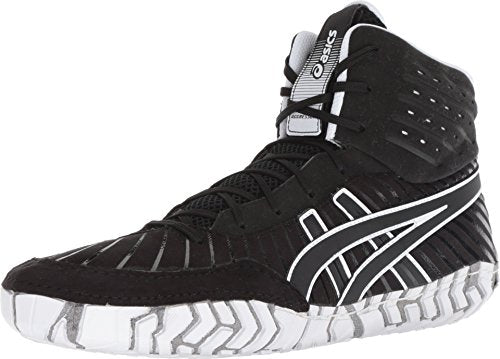 ASICS Men's Aggressor 4 Wrestling Shoes, Black/Black, 7