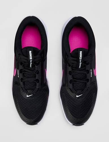 Nike Big Kids' Star Runner 5 Running Shoes, Black/Laser Fuchsia-Anthracite-White, 7Y