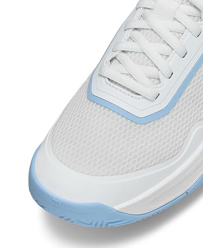WILSON CourtGlide Women's Tennis Shoe - White/Airy Blue/Navy Blazer, Size 10 US