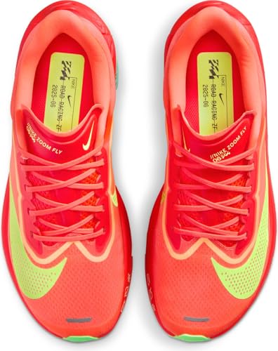 Nike Zoom Fly 6 Women's Road Racing Shoes (FN8455-601, Bright Crimson/Lime Blast/Mint Foam/Cave Purple) Size