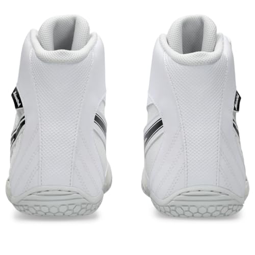ASICS Men's MATCONTROL 4 Wrestling Shoes, 11.5, White/Black
